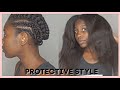 How To: Maintain Long Relaxed Hair Under Wigs | Protective Style