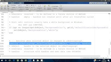 MATLAB GUI Tutorial 5  Creating Radio button groups