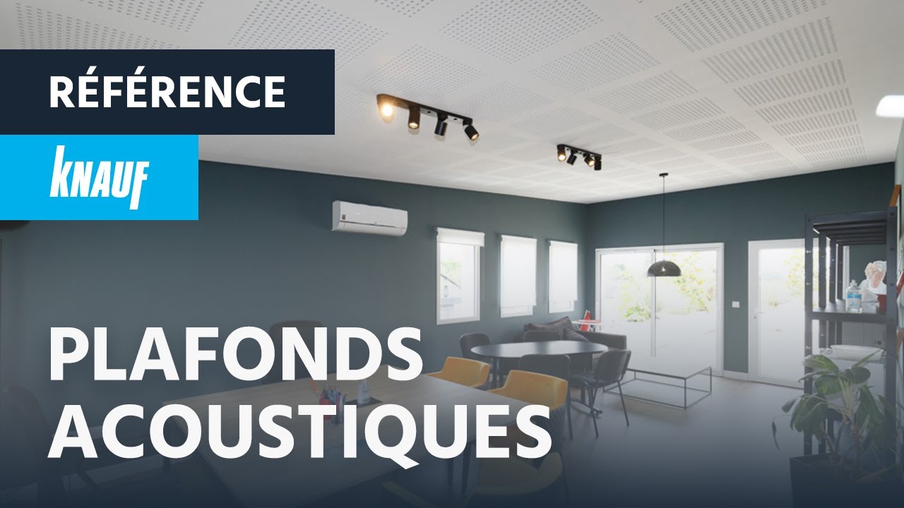 Nouvelle réalisation ! Plafonds acoustiques ► Knauf Delta 4 & Dalles Organic