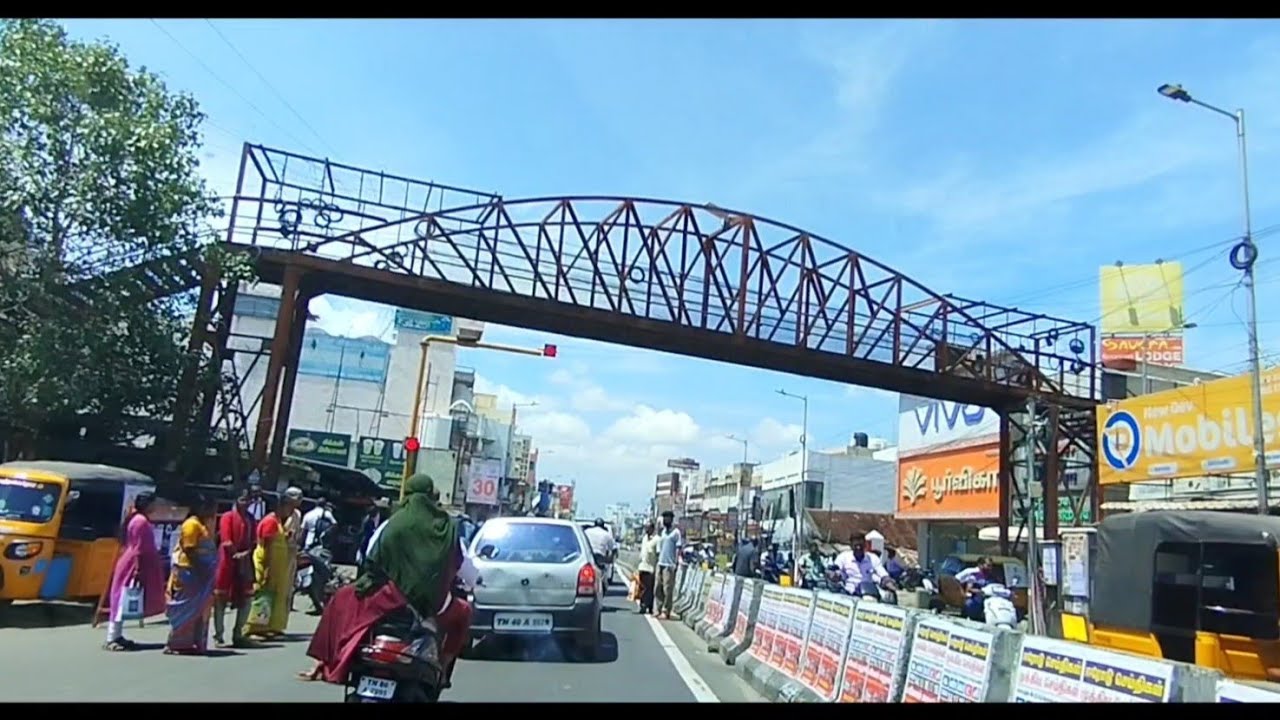 Erode City | Travel | Road Trip | Railway Station To Thindal | Road View 