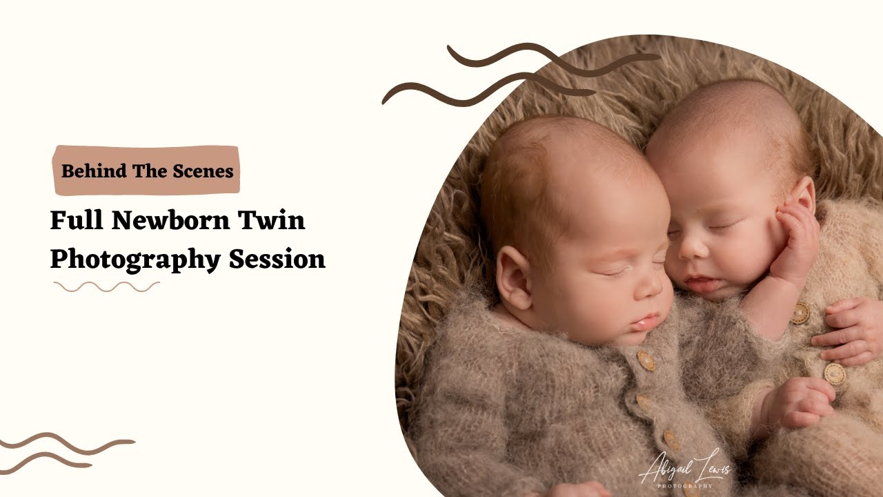 Behind the Scenes of a Full Newborn Twin Photography Session
