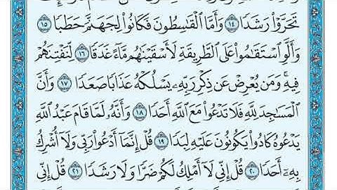 سورة الجن الجزء التاسع والعشرون
