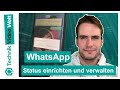 Whatsapp  status einrichten und verwalten 