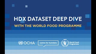 HDX Dataset Deep Dive with the World Food Programme