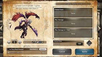 Octopath CotC: Cursed Commander Tytos EX3 (Adversary Log)