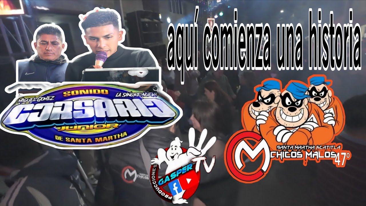 EL CORSARIO JR CON LOS CHICOS MALOS SACO LOS COCOS SECOS CON BASTANTE AGUA A BAILAR Y BEBER...