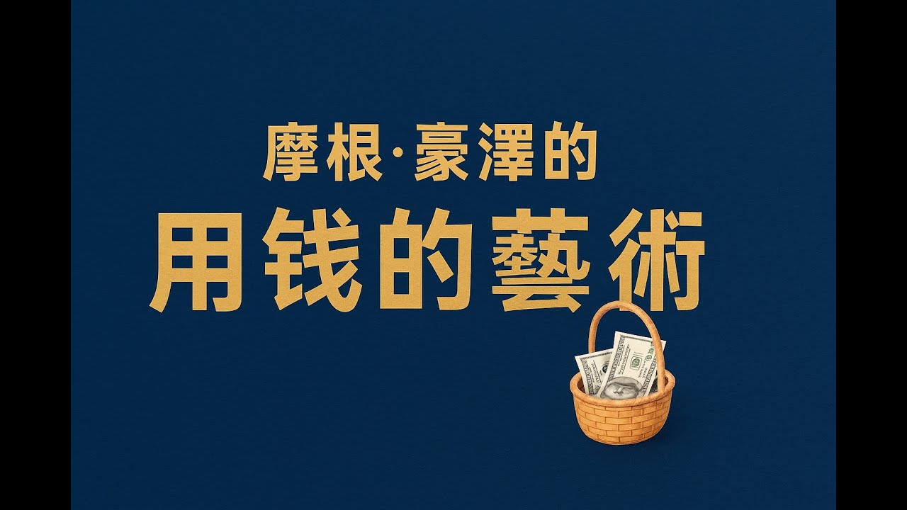 【深度解析】摩根‧豪塞《花錢的藝術》：為什麼花錢