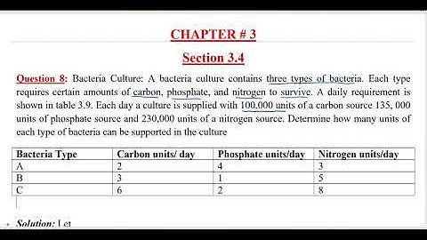 Ex # 3.4 Q # 8: Selected Applications: Gaussian Elimination Method