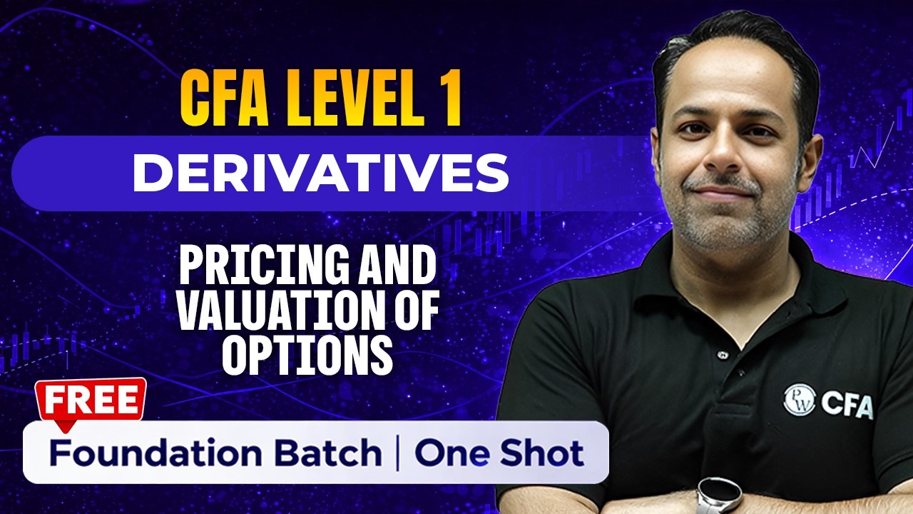 CFA Level 1 Pricing and Valuation of Options | Derivatives | One Shot ...