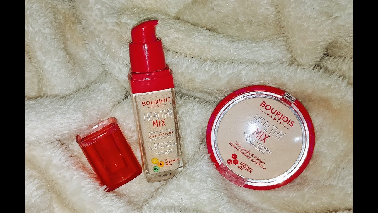 ريڤيو فاونديشن بورجوا هيلثي ميكس و بودر بورجوا هيلثي ميكس 😍❤Bourjois healthy mix anti fatigue