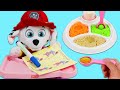 Feeding Paw Patrol Baby Marshall & Learning with Zag Heroez Miraculous Imagine Ink Coloring Book!