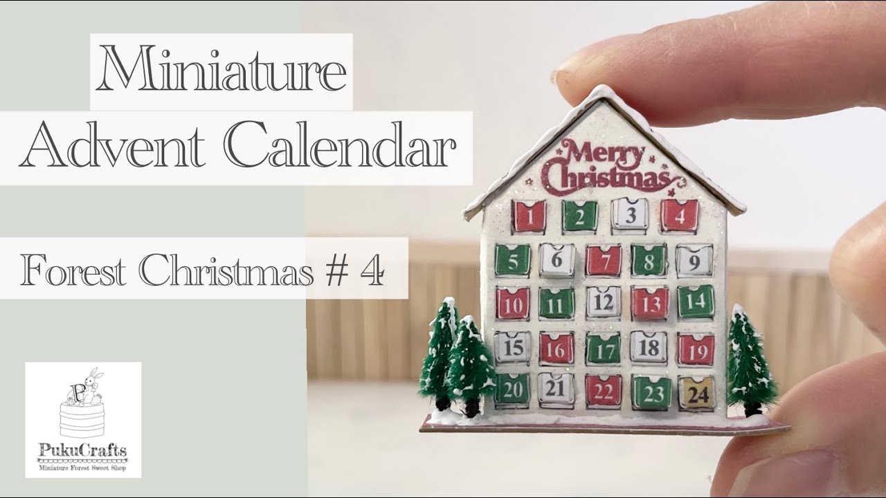 【DIY】miniature dollhouse Christmas Advent Calendar !ミニチュアクリスマスアドベント