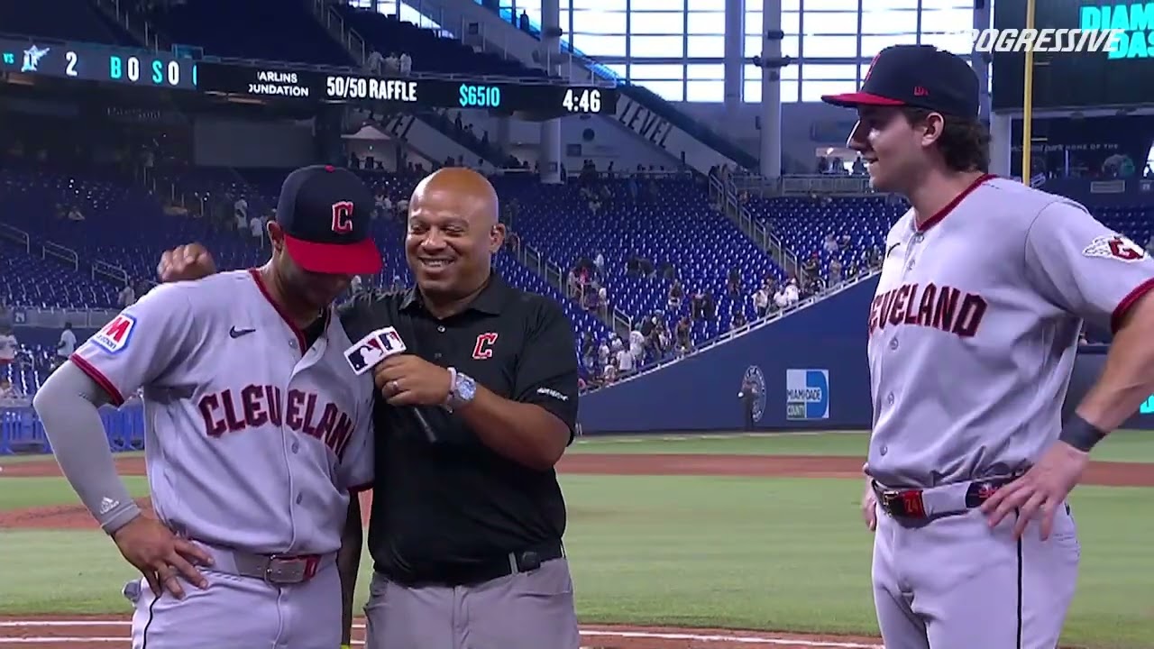071226 - CLE vs MIA - Rocchio and DeLauter Postgame On-Field Interview