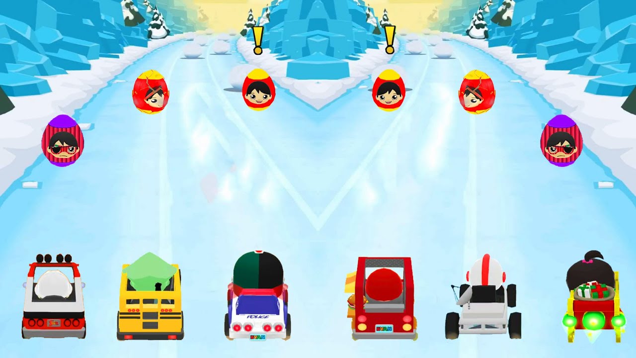 TAG WITH RYAN OLD VS NEW ALL VEHICLE UNLOCK WITH EGG SURPRISE