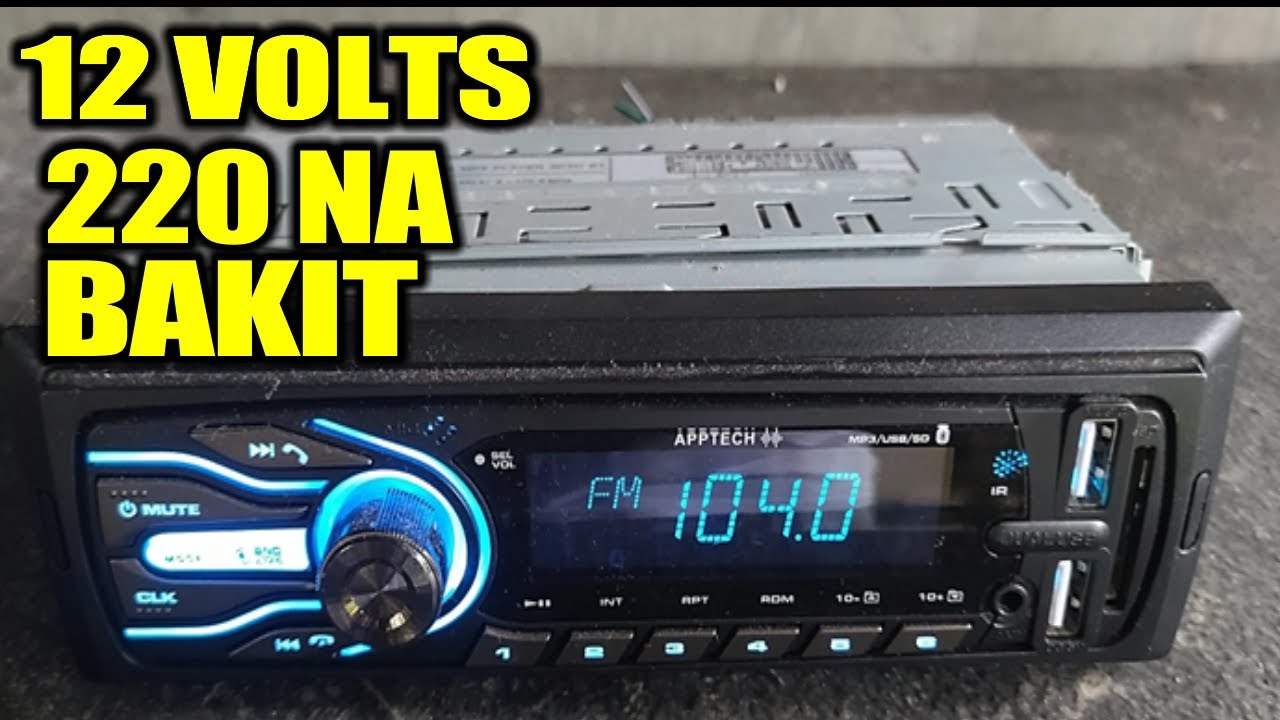 Paano Gawing 220 Volt AC Ang 12 Volts DC Car Stereo Car Stereo 12