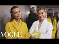 Hailey Baldwin, Gigi Hadid & Emily Ratajkowski Backstage at Versace’s Show | Vogue