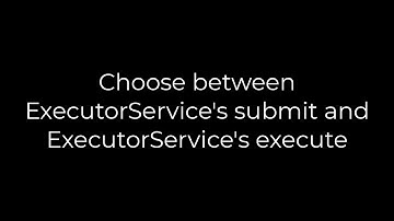 Java :Choose between ExecutorService
