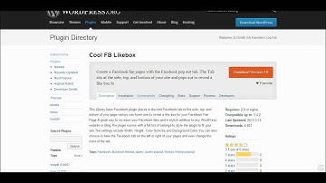 Cool Facebook Likebox Plugin for WordPress - I Learn WordPress Plugin Series