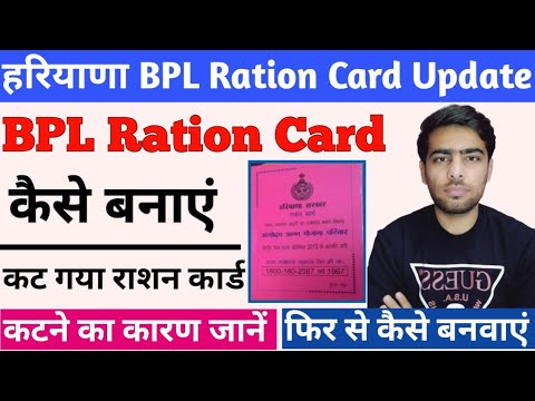 हरियाणा बीपीएल राशन कार्ड कैसे बनाएं | HARYANA BPL RATION CARD ONLINE | haryana bpl list 2022