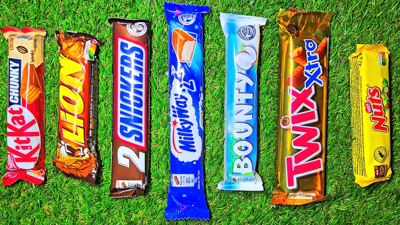 Sweet ASMR Unwrapping Chocolate Bars for Relaxation