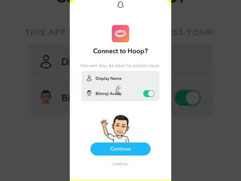 How to log in with Snap to Hoop app?