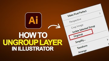 How to Ungroup Objects in Illustrator | Illustrator Beginner Tutorial