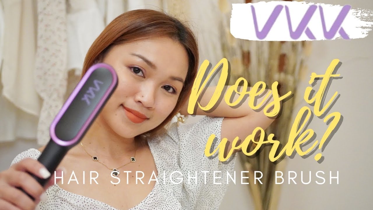 VKK HAIR STRAIGHTENER BRUSH. FIRST IMPRESSION. DOES IT WORK? Wander