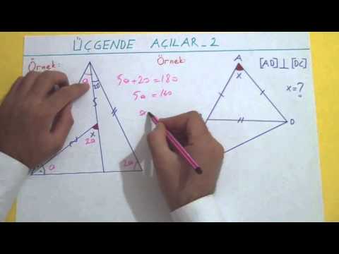 GEOMETRİ KONU ANLATIMI-ÜÇGENDE AÇILAR 2  -  Şenol Hoca