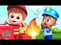 Super Fire Truck Rescues City |  Vehicles for Children | Blue fish Nursery Rhymes | 4K video 2023