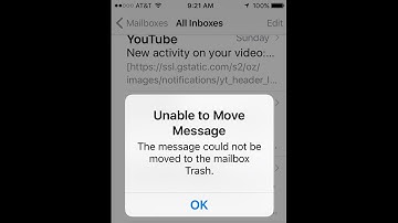 Unable To Move Message The Message Could Not Be Moved To The Mailbox Trash IOS 10