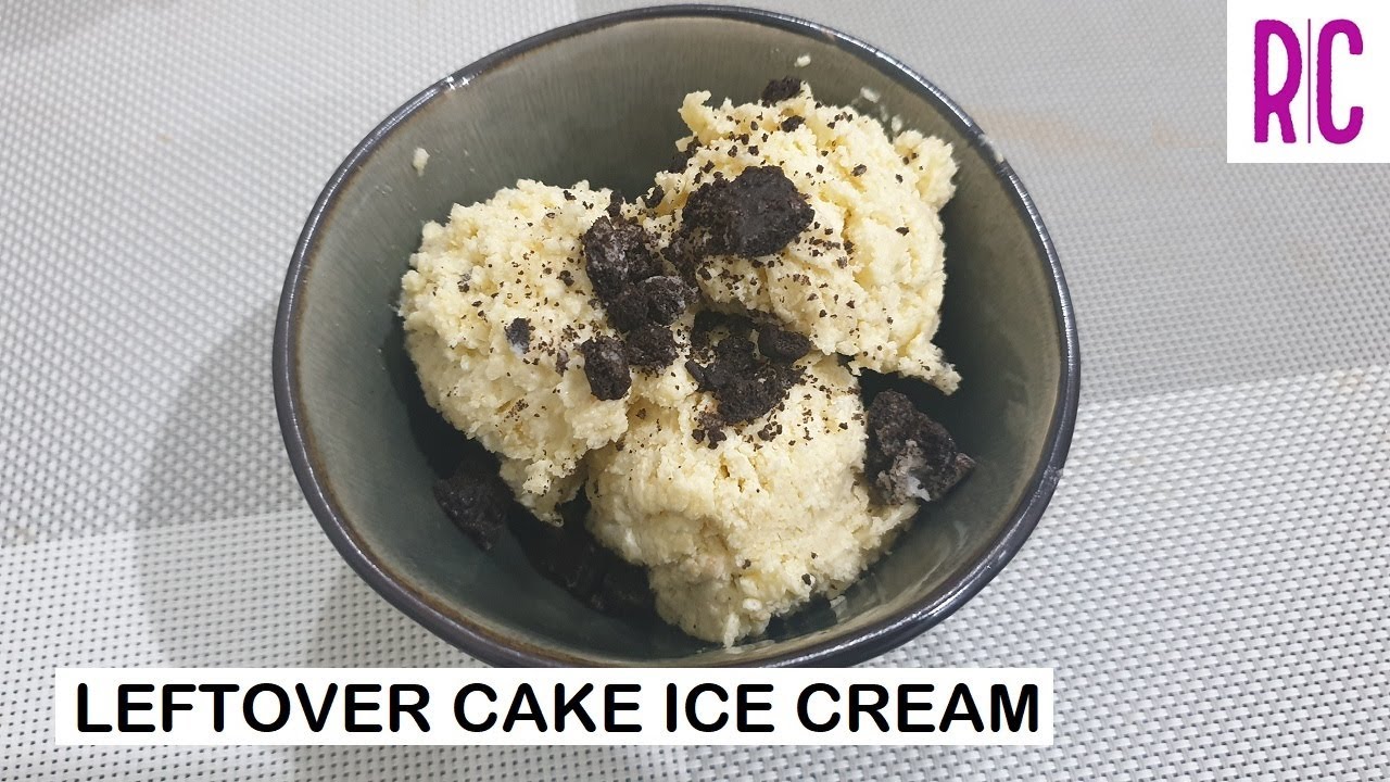 LEFTOVER CAKE ICE CREAM | How to save your baking fails | Leftover Cake
