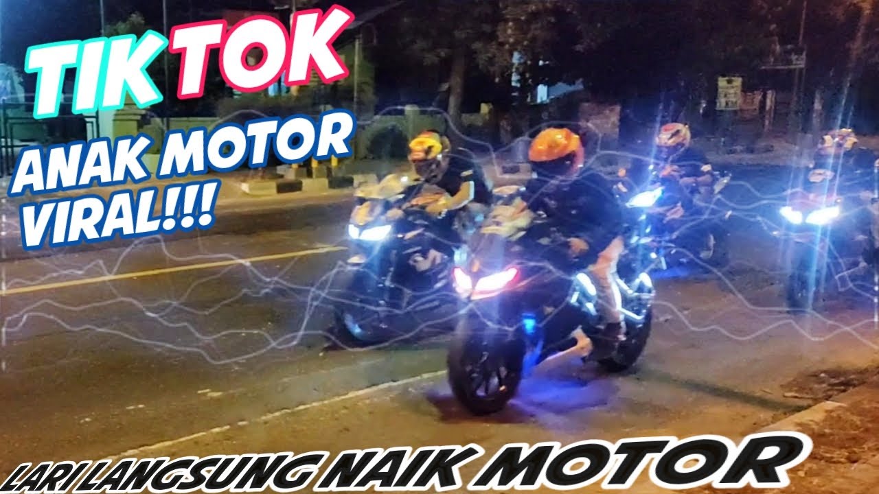 Tiktok Anak Motor Viral Challenge Lari Langsung Naik Motor Run To