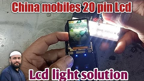 China mobile phones 20 pin Lcd light solution | Lcd light 24 pin || Lcd light solution