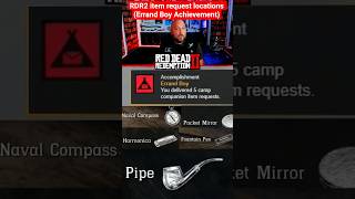 RDR2 - How To Get The Errand Boy Achievement Fast (all item locations)