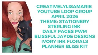 #youtubecollabloopgroup @blissfuljaydedesigns @SterlingInk World Stationery Day PWM