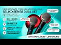 Wireless Karaoke Microphones Duo: Crystal Clear Sound, 10H Battery, 50M Range!