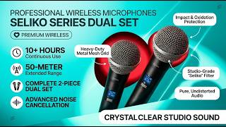 Wireless Karaoke Microphones Duo: Crystal Clear Sound, 10H Battery, 50M Range! screenshot 5