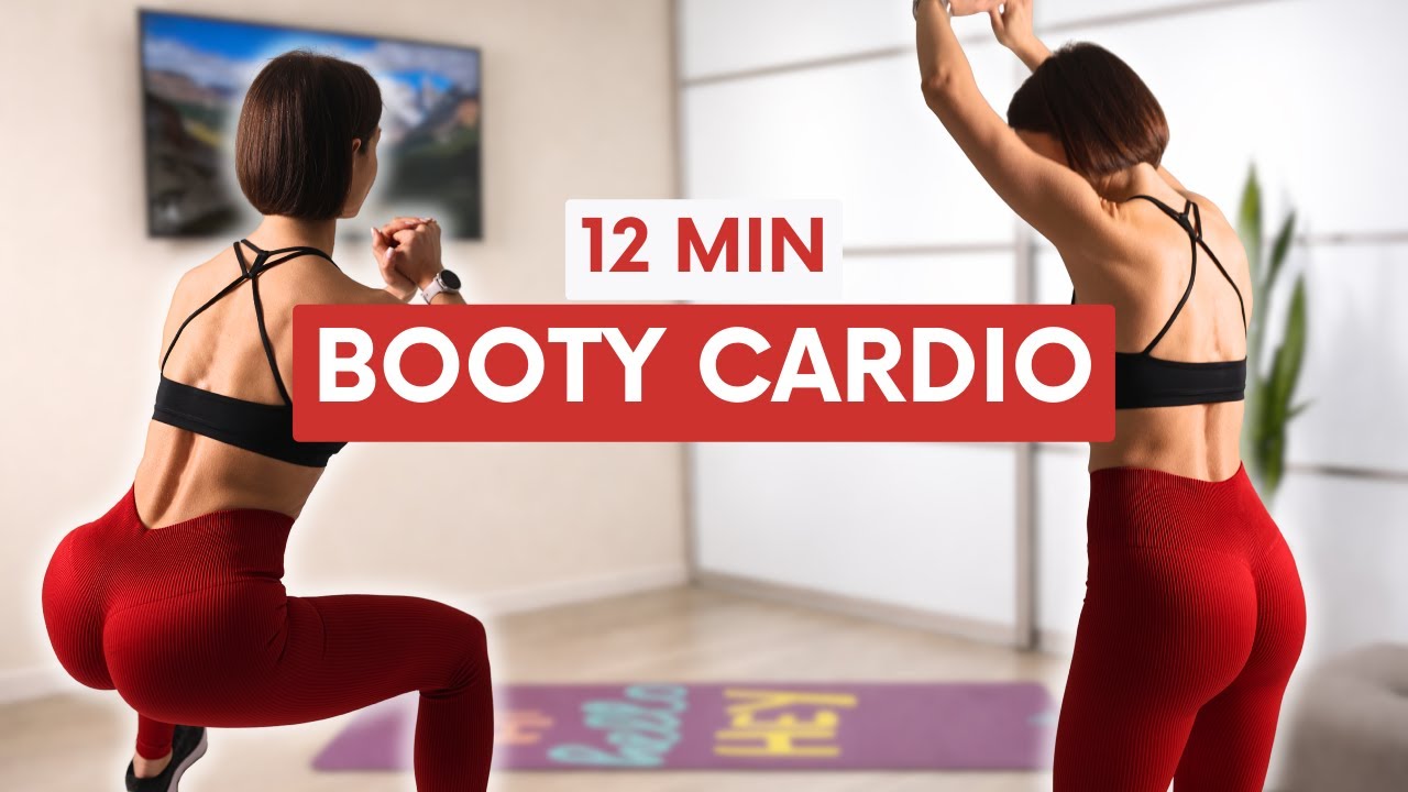 12 MIN JUMP SQUAT WORKOUT | Build Round Glutes at Home (Cardio + Strength)