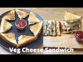 Veg cheese sandwich recipe  vegetable sandwich recipe  veg cheese mayonnaise sandwich
