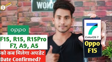 Oppo F15 Coloros7 Date Confirmed (Here