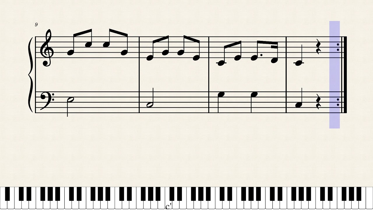 かたつむり かんたんピアノ楽譜 童謡 後半ゆっくりあり Youtube