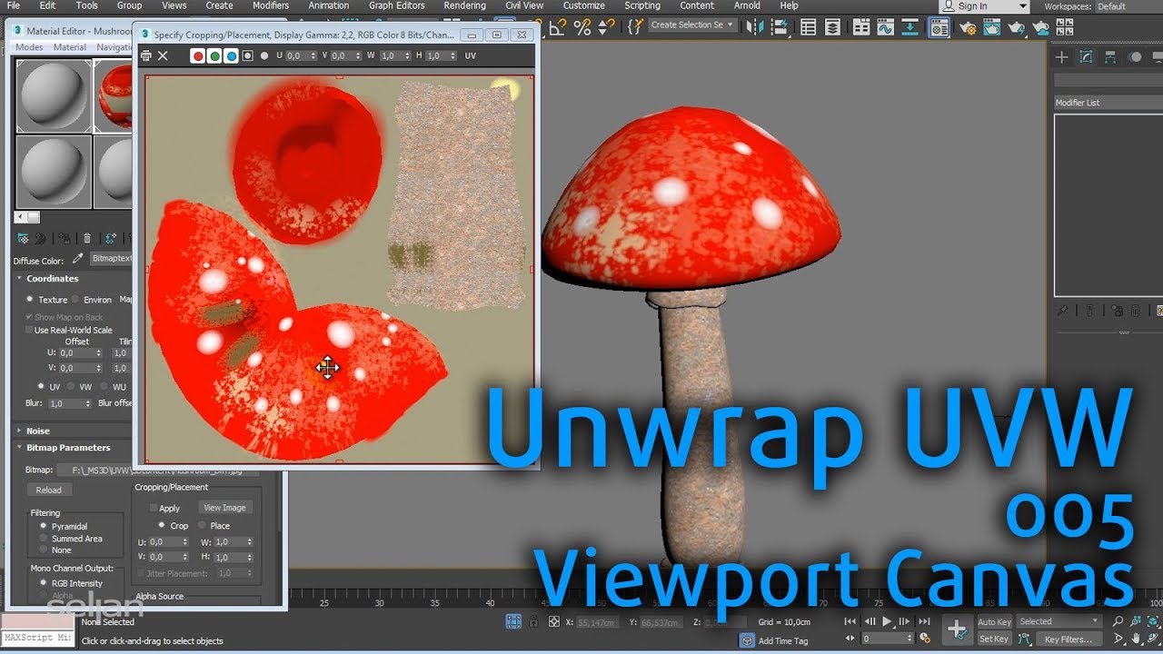 Ms3D | 3Dsmax | Uvw | 005 | Viewport Canvas - Youtube