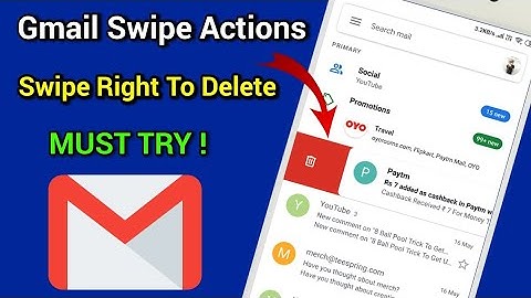 Gmail App • Swipe Actions • Swipe Right To Delete Messages | How To Set Swipe Actions In Gmail App