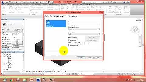 Revit Estimation Part-1