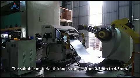 3 in 1 decoiler straightener feeder working process