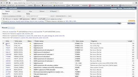 ExPASY and ProtParam