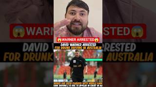 🚨 David Warner ARRESTED 😳 Drunk Driving Case During PSL 2026| Court Notice Shock!