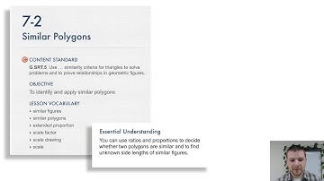 Geometry 7-2 Similar Polygons: Introduction and Solve It