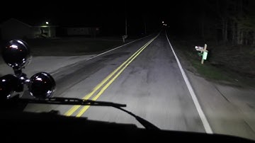 FireTech 4x6 Headlights at night