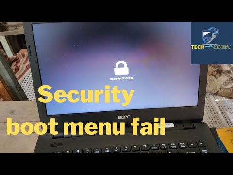 Fix Security Boot fail error ! security boot fail in acer laptop! #securitybootfail #securityboot